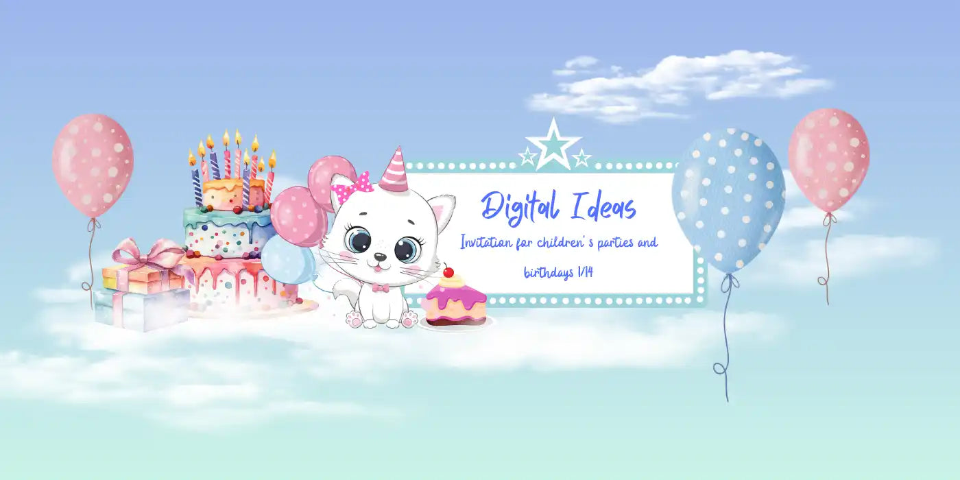 Whimsical birthday-themed illustration.